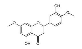 5,3'-dihydroxy-7,4'-dimethoxyflavanone结构式