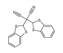 2,2-bis(1,3-benzodithiol-2-yl)propanedinitrile结构式