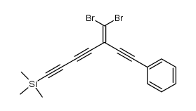 7-phenyl-1-trimethylsilyl-(5-dibromomethylidene)-1,3,6,-heptatriyne Structure