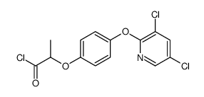 2-[4-(3,5-dichloropyridin-2-yl)oxyphenoxy]propanoyl chloride Structure