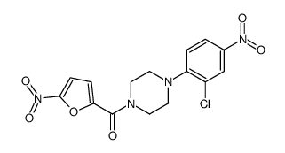 [4-(2-chloro-4-nitrophenyl)piperazin-1-yl]-(5-nitrofuran-2-yl)methanone Structure