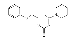 2-phenoxyethyl 3-piperidin-1-ylbut-2-enoate结构式