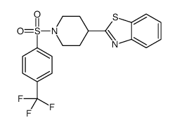 Piperidine, 4-(2-benzothiazolyl)-1-[[4-(trifluoromethyl)phenyl]sulfonyl]- (9CI) picture