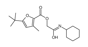 2-Furancarboxylicacid,5-(1,1-dimethylethyl)-3-methyl-,2-(cyclohexylamino)-2-oxoethylester(9CI)结构式