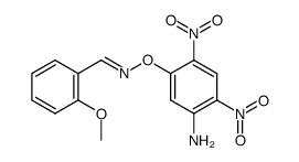 2-Methoxy-benzaldehyde O-(5-amino-2,4-dinitro-phenyl)-oxime结构式