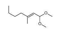 1,1-dimethoxy-3-methylhept-2-ene结构式