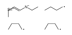 N-ethyl-N-tributylstannylbut-1-en-1-amine结构式