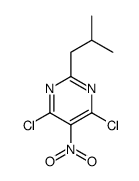 4,6-dichloro-2-(2-methylpropyl)-5-nitropyrimidine结构式