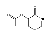 2-Piperidinone,3-(acetyloxy)-(9CI) Structure
