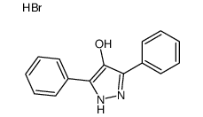 3,5-diphenyl-1H-pyrazol-4-ol,hydrobromide Structure