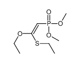 2-dimethoxyphosphoryl-1-ethoxy-1-ethylsulfanylethene结构式