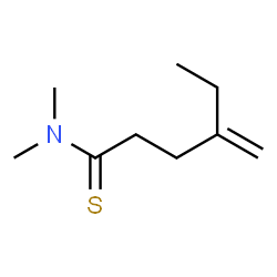 Hexanethioamide,N,N-dimethyl-4-methylene- structure