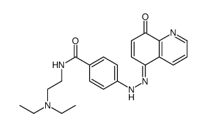N-[2-(diethylamino)ethyl]-4-[2-(8-oxoquinolin-5-ylidene)hydrazinyl]benzamide结构式