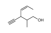3-ethynyl-2-methylhex-4-en-1-ol Structure