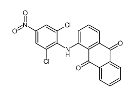 1-(2,6-dichloro-4-nitroanilino)anthracene-9,10-dione结构式