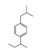 1-butan-2-yl-4-(2-methylpropyl)benzene结构式
