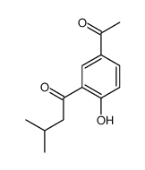 1-(2-Hydroxy-5-acetylphenyl)-3-methyl-1-butanone结构式