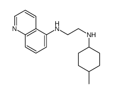 N-(4-methylcyclohexyl)-N'-quinolin-5-ylethane-1,2-diamine结构式