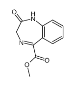 methyl 1,3-dihydro-[2H]-[1,4]-benzodiazepin-2-one-5-carboxylate结构式