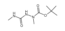 1-tert.-Butoxycarbonyl-1,4-dimethylsemicarbazid结构式