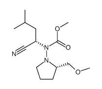 methyl ((S)-1-cyano-3-methylbutyl)((S)-2-(methoxymethyl)pyrrolidin-1-yl)carbamate Structure