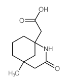 2-Azabicyclo[3.3.1]nonane-1-aceticacid, 5-methyl-3-oxo- structure