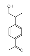 1-[4-(1-hydroxypropan-2-yl)phenyl]ethanone Structure