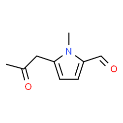 1H-Pyrrole-2-carboxaldehyde,1-methyl-5-(2-oxopropyl)-(9CI) structure