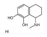 (7,8-dihydroxy-1,2,3,4-tetrahydronaphthalen-1-yl)-methylazanium,iodide Structure