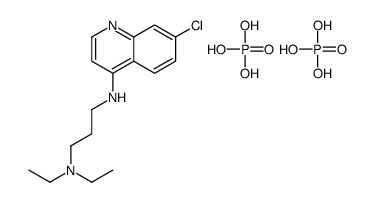 N-(7-chloroquinolin-4-yl)-N',N'-diethylpropane-1,3-diamine,phosphoric acid Structure