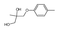 2-Methyl-3-(p-tolyloxy)-1,2-propanediol结构式