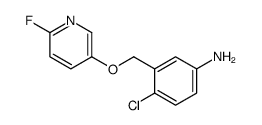 4-chloro-3-[(6-fluoropyridin-3-yl)oxymethyl]aniline Structure