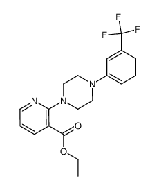 2-[4-(3-trifluoromethyl-phenyl)-piperazin-1-yl]-nicotinic acid ethyl ester结构式