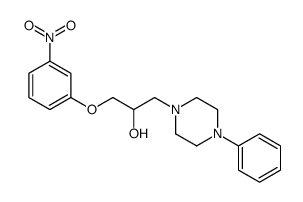 1-(3-nitrophenoxy)-3-(4-phenylpiperazin-1-yl)propan-2-ol Structure