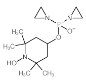 Phosphinic acid,bis(1-aziridinyl)-, 1-hydroxy-2,2,6,6-tetramethyl-4-piperidinyl ester (9CI) structure