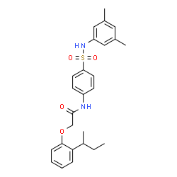 2-(2-sec-butylphenoxy)-N-(4-{[(3,5-dimethylphenyl)amino]sulfonyl}phenyl)acetamide Structure