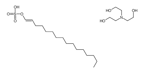 2-[bis(2-hydroxyethyl)amino]ethanol,[(E)-hexadec-1-enyl] hydrogen sulfate Structure