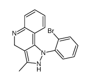 1-(2-bromophenyl)-3-methyl-2,4-dihydropyrazolo[4,3-c]quinoline结构式
