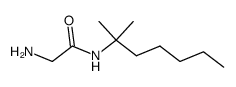 2-amino-N-(1,1-dimethylhexyl)acetamide Structure