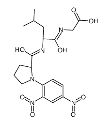DNP-L-PROLYL-L-LEUCYLGLYCINE结构式