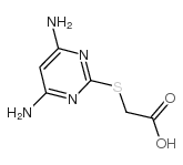 2-(4,6-diaminopyrimidin-2-yl)sulfanylacetic acid Structure