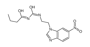 N-[2-(6-nitrobenzimidazol-1-yl)ethylcarbamoyl]butanamide结构式