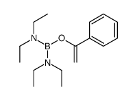 N-[diethylamino(1-phenylethenoxy)boranyl]-N-ethylethanamine Structure