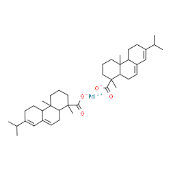 palladium bis[1R-(1α,4aβ,4bα,10aα)]-1,2,3,4,4a,4b,5,6,10,10a-decahydro-7-isopropyl-1,4a-dimethylphenanthren-1-carboxylate picture