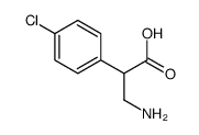 3-amino-2-(4-chlorophenyl)propanoic acid结构式