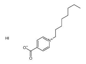 1-octylpyridin-1-ium-4-carboxylic acid,iodide Structure