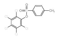 1,2,3,4,5-pentachloro-6-(4-methylphenyl)sulfonyloxy-benzene结构式