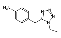 Benzenamine, 4-[(1-ethyl-1H-tetrazol-5-yl)methyl]- (9CI) Structure