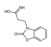 3-(2-oxo-1,3-benzothiazol-3-yl)propanamide结构式