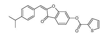 [3-oxo-2-[(4-propan-2-ylphenyl)methylidene]-1-benzofuran-6-yl] thiophene-2-carboxylate Structure